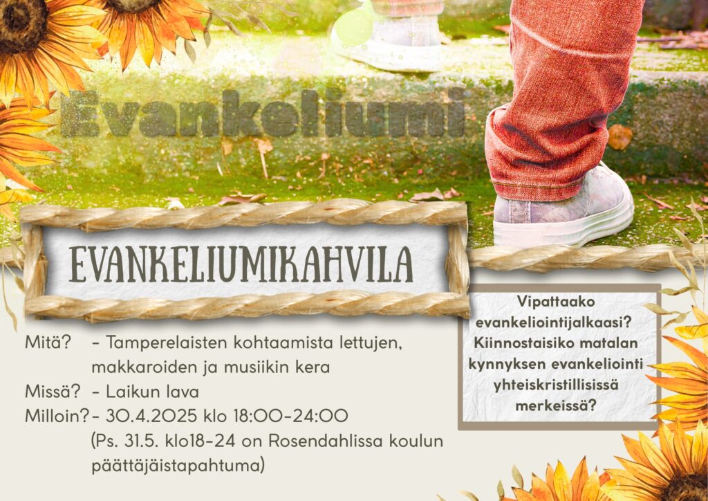 Kuva: Evankeliumikahvilan mainos.